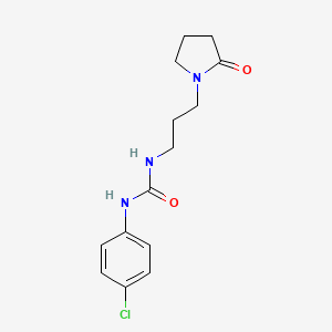 N-(4-chlorophenyl)-N'-[3-(2-oxo-1-pyrrolidinyl)propyl]urea