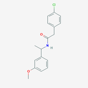 2-(4-chlorophenyl)-N-[1-(3-methoxyphenyl)ethyl]acetamide