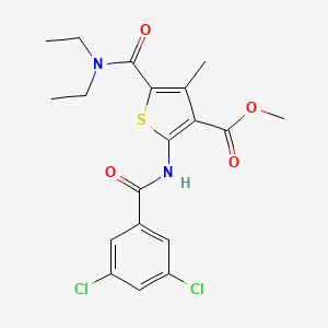 methyl 2-[(3,5-dichlorobenzoyl)amino]-5-[(diethylamino)carbonyl]-4-methyl-3-thiophenecarboxylate