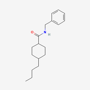 molecular formula C18H27NO B4547403 N-benzyl-4-butylcyclohexane-1-carboxamide 