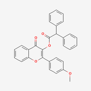 molecular formula C30H22O5 B4547414 2-(4-methoxyphenyl)-4-oxo-4H-chromen-3-yl diphenylacetate 