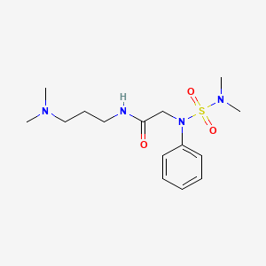 molecular formula C15H26N4O3S B4547438 N~1~-[3-(dimethylamino)propyl]-N~2~-[(dimethylamino)sulfonyl]-N~2~-phenylglycinamide 