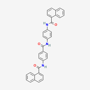 molecular formula C35H25N3O3 B4547444 N-[4-({4-[(1-NAPHTHYLCARBONYL)AMINO]ANILINO}CARBONYL)PHENYL]-1-NAPHTHAMIDE 