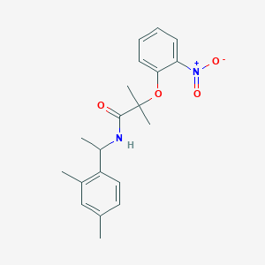 N-[1-(2,4-dimethylphenyl)ethyl]-2-methyl-2-(2-nitrophenoxy)propanamide