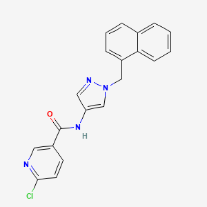 6-chloro-N-[1-(1-naphthylmethyl)-1H-pyrazol-4-yl]nicotinamide