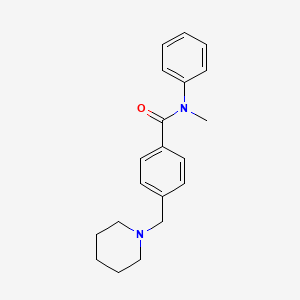 N-methyl-N-phenyl-4-(1-piperidinylmethyl)benzamide