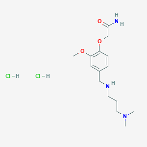 2-[4-({[3-(dimethylamino)propyl]amino}methyl)-2-methoxyphenoxy]acetamide dihydrochloride