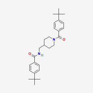 4-tert-butyl-N-{[1-(4-tert-butylbenzoyl)piperidin-4-yl]methyl}benzamide