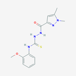 1-[[(1,5-Dimethyl-3-pyrazolyl)-oxomethyl]amino]-3-(2-methoxyphenyl)thiourea