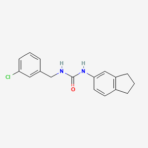 N-(3-chlorobenzyl)-N'-(2,3-dihydro-1H-inden-5-yl)urea