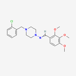 N-{4-[(2-CHLOROPHENYL)METHYL]PIPERAZIN-1-YL}-1-(2,3,4-TRIMETHOXYPHENYL)METHANIMINE