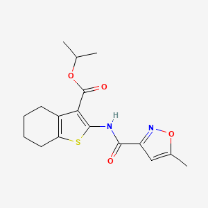 isopropyl 2-{[(5-methyl-3-isoxazolyl)carbonyl]amino}-4,5,6,7-tetrahydro-1-benzothiophene-3-carboxylate