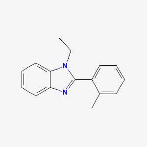 molecular formula C16H16N2 B4547573 1-ethyl-2-(2-methylphenyl)-1H-benzimidazole 