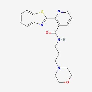 molecular formula C20H22N4O2S B4547582 2-(1,3-benzothiazol-2-yl)-N-[3-(4-morpholinyl)propyl]nicotinamide 