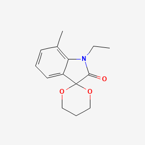 1'-ethyl-7'-methylspiro[1,3-dioxane-2,3'-indol]-2'(1'H)-one