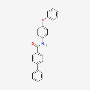 molecular formula C25H19NO2 B4547606 N-(4-PHENOXYPHENYL)-[1,1'-BIPHENYL]-4-CARBOXAMIDE 