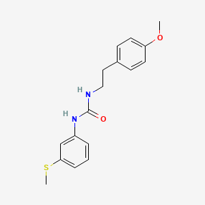 N-(4-METHOXYPHENETHYL)-N'-[3-(METHYLSULFANYL)PHENYL]UREA