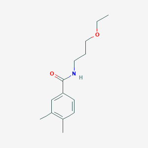 molecular formula C14H21NO2 B4547639 N-(3-ethoxypropyl)-3,4-dimethylbenzamide 