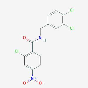 2-chloro-N-(3,4-dichlorobenzyl)-4-nitrobenzamide