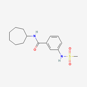 N-cycloheptyl-3-[(methylsulfonyl)amino]benzamide