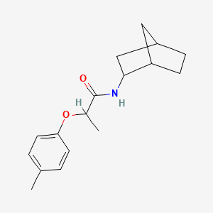 molecular formula C17H23NO2 B4547658 N-bicyclo[2.2.1]hept-2-yl-2-(4-methylphenoxy)propanamide 