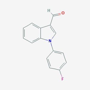 molecular formula C15H10FNO B454770 1-(4-Fluorophenyl)indole-3-carbaldehyde 