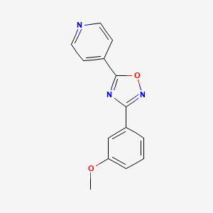 molecular formula C14H11N3O2 B4547713 4-[3-(3-methoxyphenyl)-1,2,4-oxadiazol-5-yl]pyridine 