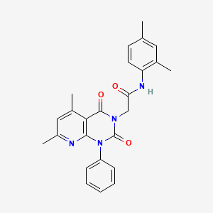 molecular formula C25H24N4O3 B4547755 2-{5,7-DIMETHYL-2,4-DIOXO-1-PHENYL-1H,2H,3H,4H-PYRIDO[2,3-D]PYRIMIDIN-3-YL}-N-(2,4-DIMETHYLPHENYL)ACETAMIDE 