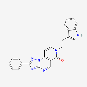 molecular formula C24H18N6O B4547774 7-[2-(1H-indol-3-yl)ethyl]-2-phenylpyrido[3,4-e][1,2,4]triazolo[1,5-a]pyrimidin-6(7H)-one 