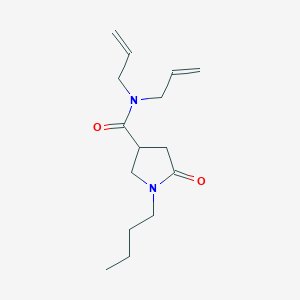 N,N-diallyl-1-butyl-5-oxopyrrolidine-3-carboxamide