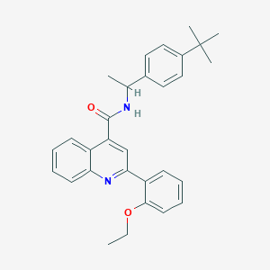 N-[1-(4-tert-butylphenyl)ethyl]-2-(2-ethoxyphenyl)quinoline-4-carboxamide