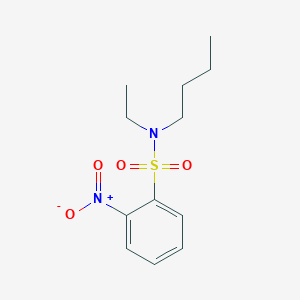 molecular formula C12H18N2O4S B4547816 N-butyl-N-ethyl-2-nitrobenzenesulfonamide 