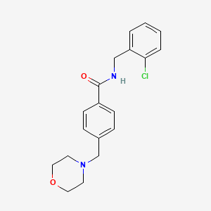 molecular formula C19H21ClN2O2 B4547848 N-(2-chlorobenzyl)-4-(4-morpholinylmethyl)benzamide 