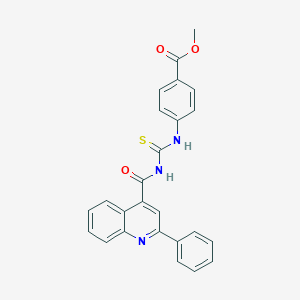 Methyl 4-[({[(2-phenyl-4-quinolinyl)carbonyl]amino}carbothioyl)amino]benzoate