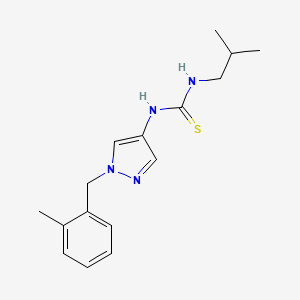 N-isobutyl-N'-[1-(2-methylbenzyl)-1H-pyrazol-4-yl]thiourea