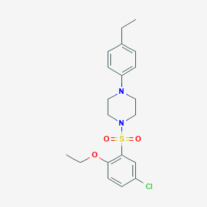 1-(5-Chloro-2-ethoxybenzenesulfonyl)-4-(4-ethylphenyl)piperazine