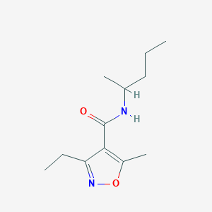 3-ETHYL-5-METHYL-N-(PENTAN-2-YL)-12-OXAZOLE-4-CARBOXAMIDE