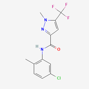 N-(5-chloro-2-methylphenyl)-1-methyl-5-(trifluoromethyl)-1H-pyrazole-3-carboxamide