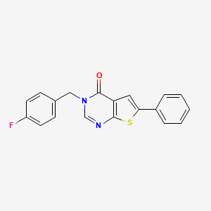 3-(4-fluorobenzyl)-6-phenylthieno[2,3-d]pyrimidin-4(3H)-one