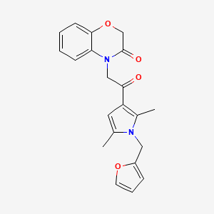 4-{2-[1-(2-furylmethyl)-2,5-dimethyl-1H-pyrrol-3-yl]-2-oxoethyl}-2H-1,4-benzoxazin-3(4H)-one