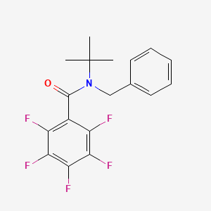 N-benzyl-N-tert-butyl-2,3,4,5,6-pentafluorobenzamide