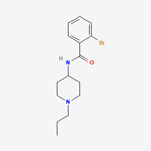 molecular formula C15H21BrN2O B4547984 2-bromo-N-(1-propylpiperidin-4-yl)benzamide 