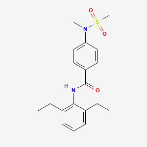 N-(2,6-diethylphenyl)-4-[methyl(methylsulfonyl)amino]benzamide