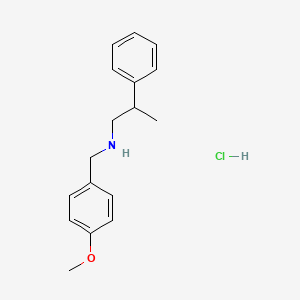 N-(4-methoxybenzyl)-2-phenylpropan-1-amine hydrochloride