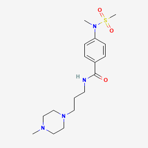 4-[methyl(methylsulfonyl)amino]-N-[3-(4-methyl-1-piperazinyl)propyl]benzamide