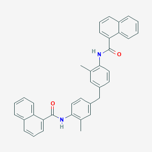 molecular formula C37H30N2O2 B4548069 N,N'-[methylenebis(2-methyl-4,1-phenylene)]di(1-naphthamide) 