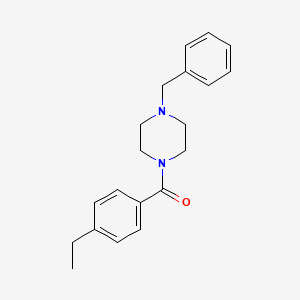 molecular formula C20H24N2O B4548075 (4-BENZYLPIPERAZINO)(4-ETHYLPHENYL)METHANONE 