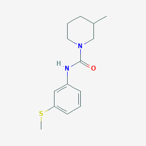 molecular formula C14H20N2OS B4548111 3-methyl-N-[3-(methylsulfanyl)phenyl]piperidine-1-carboxamide 