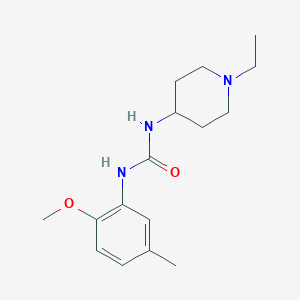 molecular formula C16H25N3O2 B4548116 N-(1-ETHYL-4-PIPERIDYL)-N'-(2-METHOXY-5-METHYLPHENYL)UREA 