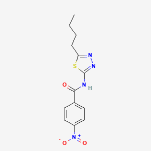 N-(5-butyl-1,3,4-thiadiazol-2-yl)-4-nitrobenzamide